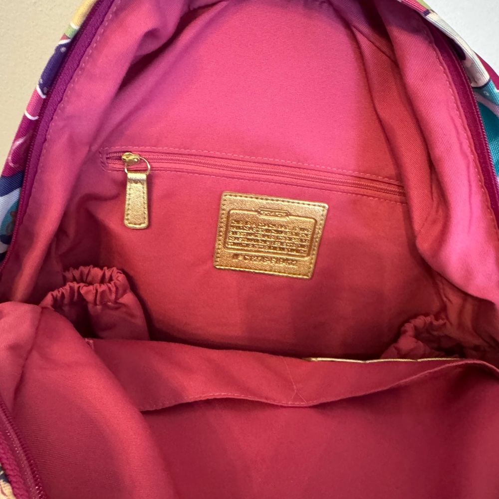 Coach Multicolor Graphic Backpack - image 4